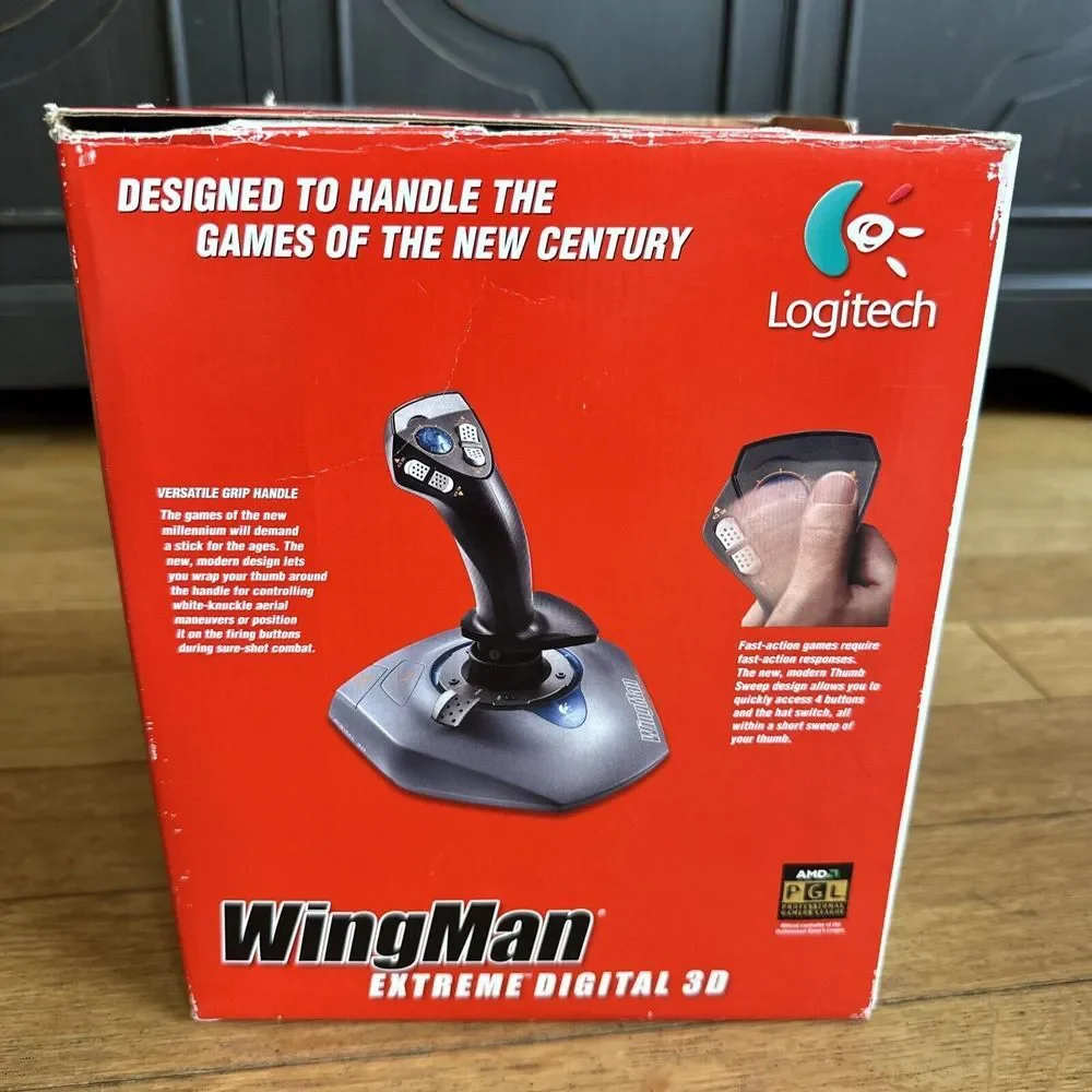 Logitech Wingman Extreme Digital 3D Video Games Controller J-ZA10‎